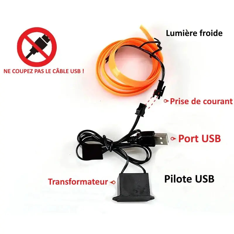 Kit Lumineux EL USB Europa LED